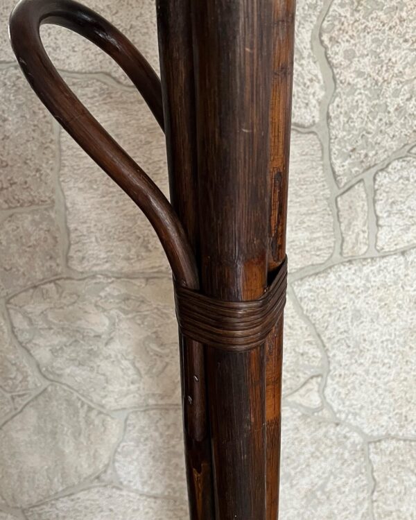 Franco Albini Style Vintage Rattan Coat Rack - Image 3
