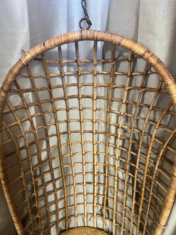 Vintage Hanging Rattan Chair - Image 4