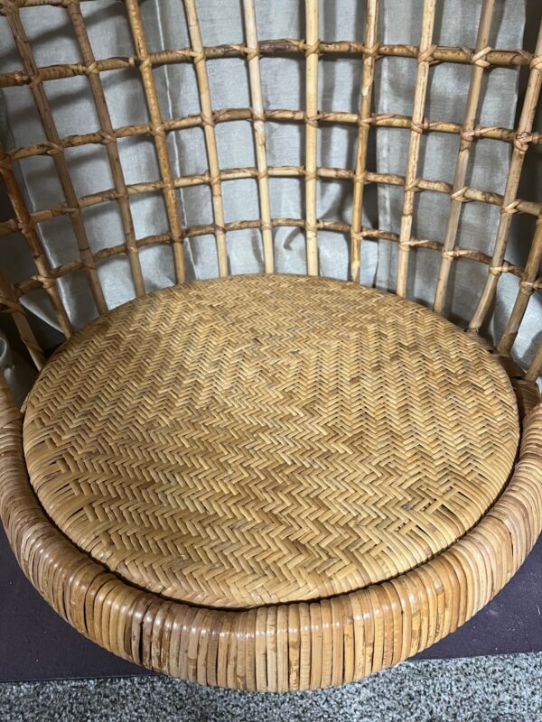 Vintage Hanging Rattan Chair - Image 6