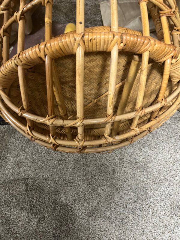 Vintage Hanging Rattan Chair - Image 9