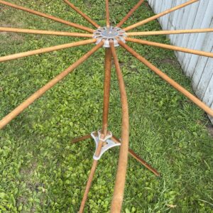 Vintage Antique Laundry Drying Rack/Umbrella Style Folding Rack/Farmhouse