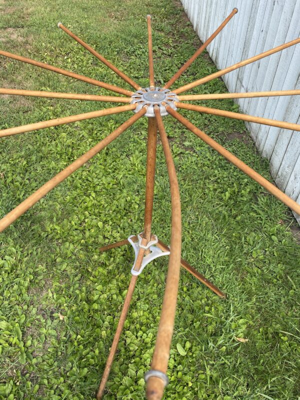 Vintage Antique Laundry Drying Rack/Umbrella Style Folding Rack/Farmhouse