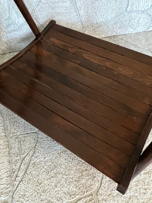 Mid Century Modern Folding Wood Magazine Holder/ MCM Danish Style - Image 4