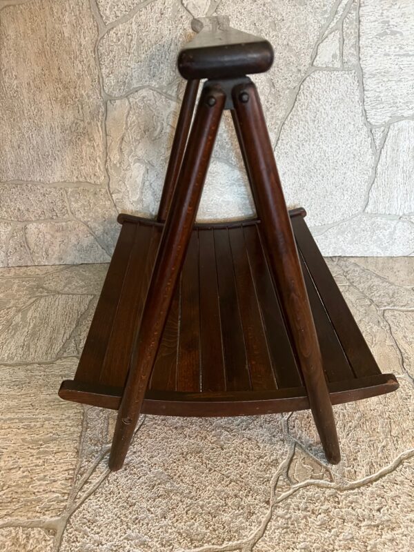 Mid Century Modern Folding Wood Magazine Holder/ MCM Danish Style - Image 5