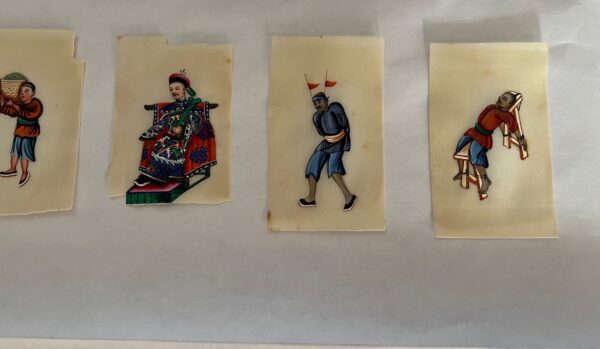 Vintage Chinese Pith Paper Paintings Set (13) - Image 4