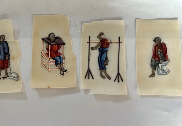Vintage Chinese Pith Paper Paintings Set (13) - Image 12