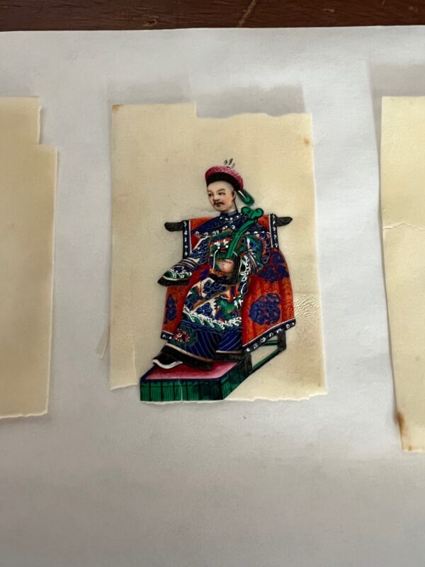 Vintage Chinese Pith Paper Paintings Set (13) - Image 5