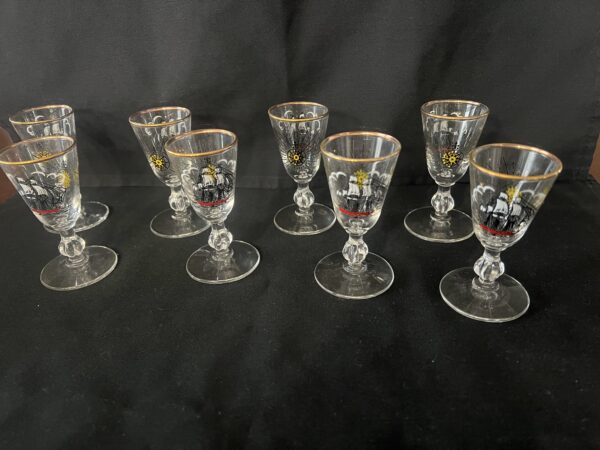 Vintage Libbey Cordial Glasses/ Set of 8 Original Box/ MCM Sherry Glass - Image 6