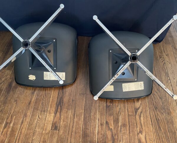PAIR Mid Century Modern Steelcase Office Chairs/Pollock Style Faux Leather - Image 9