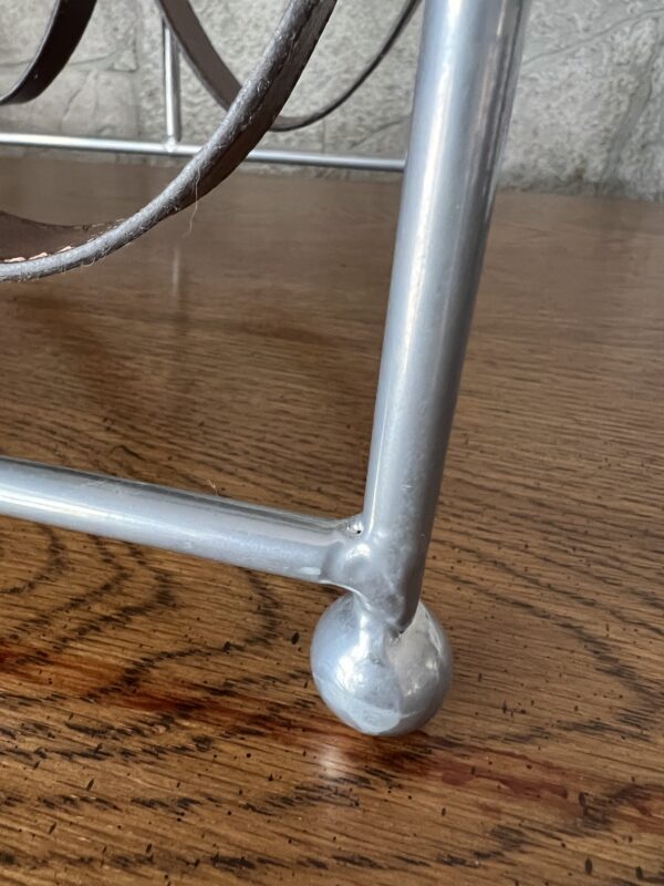 Mid-Century Modern Arthur Umanoff-Style 6-Bottle Wine Rack - Image 6