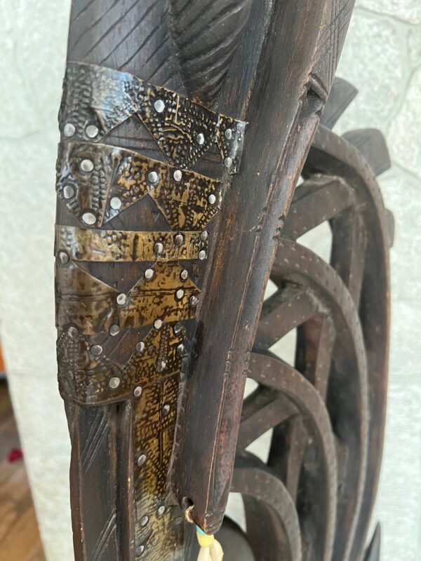 African Chiwara / Bambara Figure Headdress / Tribal Sculpture - Image 7