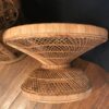 Vintage Peacock Wicker TABLES. Emmanuelle. Rare Find! Rattan Tables (2) - Image 7