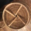 Vintage Peacock Wicker TABLES. Emmanuelle. Rare Find! Rattan Tables (2) - Image 8