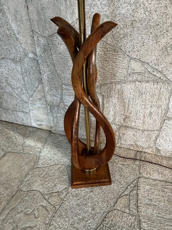 Walnut Sculptured Table Lamp MCM/ Adrian Pearsall - Image 5