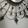 Vintage Starburst Black Metal Wall Clock/ MCM Welby Sunburst Clock - Image 3