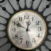 Vintage Starburst Black Metal Wall Clock/ MCM Welby Sunburst Clock - Image 4