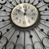 Vintage Starburst Black Metal Wall Clock/ MCM Welby Sunburst Clock - Image 7