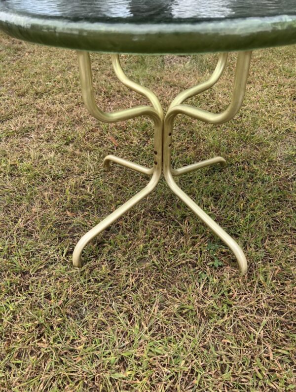 MCM/ Vintage Patio Table Set / Aluminum and Acrylic Retro Patio Tables - Image 5