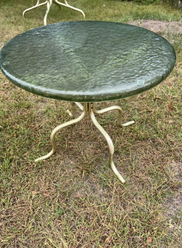 MCM/ Vintage Patio Table Set / Aluminum and Acrylic Retro Patio Tables - Image 6