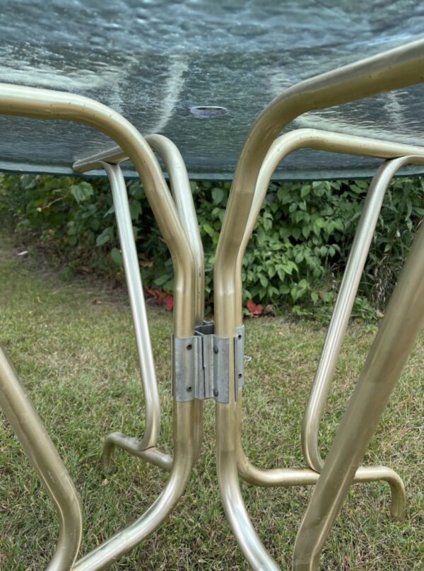 MCM/ Vintage Patio Table Set / Aluminum and Acrylic Retro Patio Tables - Image 7