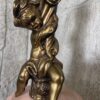 Pink Porcelain Ceramic Cherub Lamp Pair / Hollywood Regency Pink Ceramic - Image 5