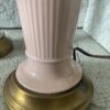 Pink Porcelain Ceramic Cherub Lamp Pair / Hollywood Regency Pink Ceramic - Image 6
