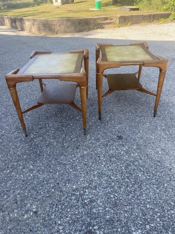 Unique MCM Danish End Tables / Set of 2 One Of A Kind Mid Century Modern - Image 3