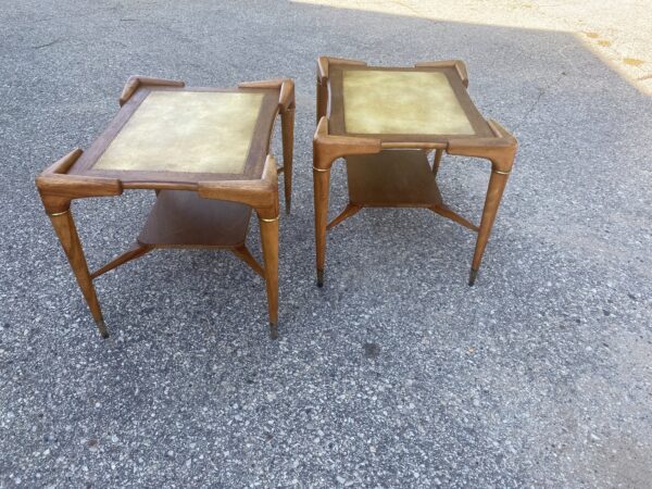 Unique MCM Danish End Tables / Set of 2 One Of A Kind Mid Century Modern - Image 12