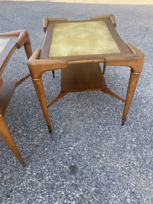 Unique MCM Danish End Tables / Set of 2 One Of A Kind Mid Century Modern - Image 5