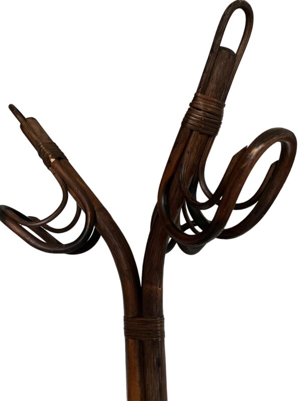 Franco Albini Style Vintage Rattan Coat Rack - Image 10