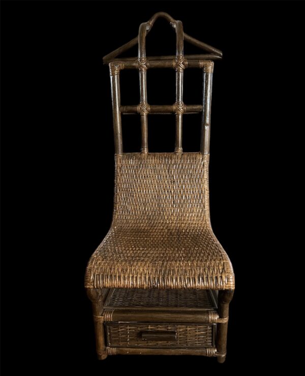 Vintage Rattan / Bamboo Gentleman's Valet Butler - Image 4