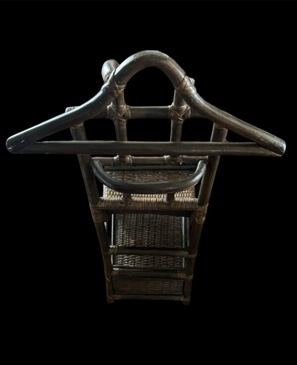 Vintage Rattan / Bamboo Gentleman's Valet Butler - Image 6