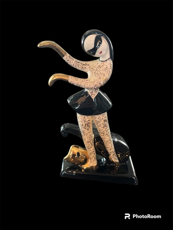 Harlequin ‘Two Face’ Figurines, Lefton W1379. Hedi Schoop Figurines - Rare Find - Image 6