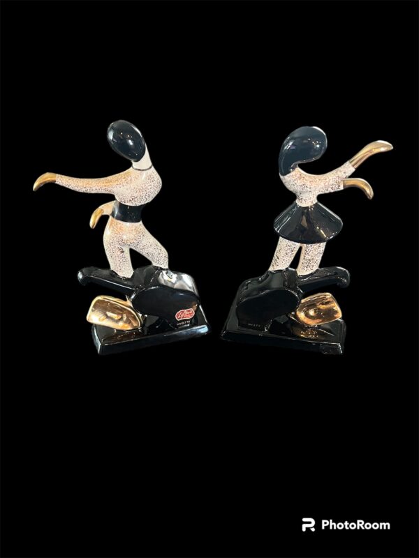 Harlequin ‘Two Face’ Figurines, Lefton W1379. Hedi Schoop Figurines - Rare Find - Image 7