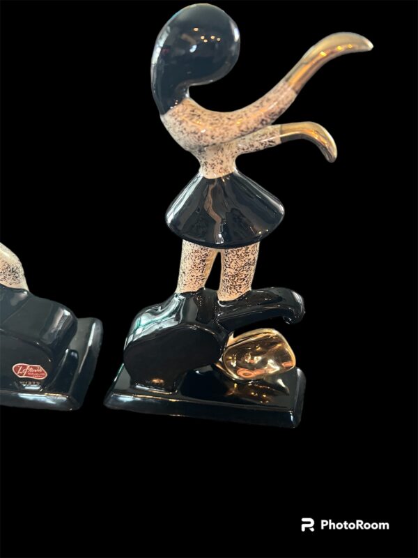 Harlequin ‘Two Face’ Figurines, Lefton W1379. Hedi Schoop Figurines - Rare Find - Image 2