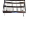Mid Century Modern Teak & Rope Magazine Rack / MCM Teak Newspaper Rack - Image 2