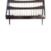 Mid Century Modern Teak & Rope Magazine Rack / MCM Teak Newspaper Rack - Image 4