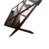 Mid Century Modern Teak & Rope Magazine Rack / MCM Teak Newspaper Rack - Image 7
