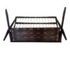Mid Century Modern Teak & Rope Magazine Rack / MCM Teak Newspaper Rack - Image 8
