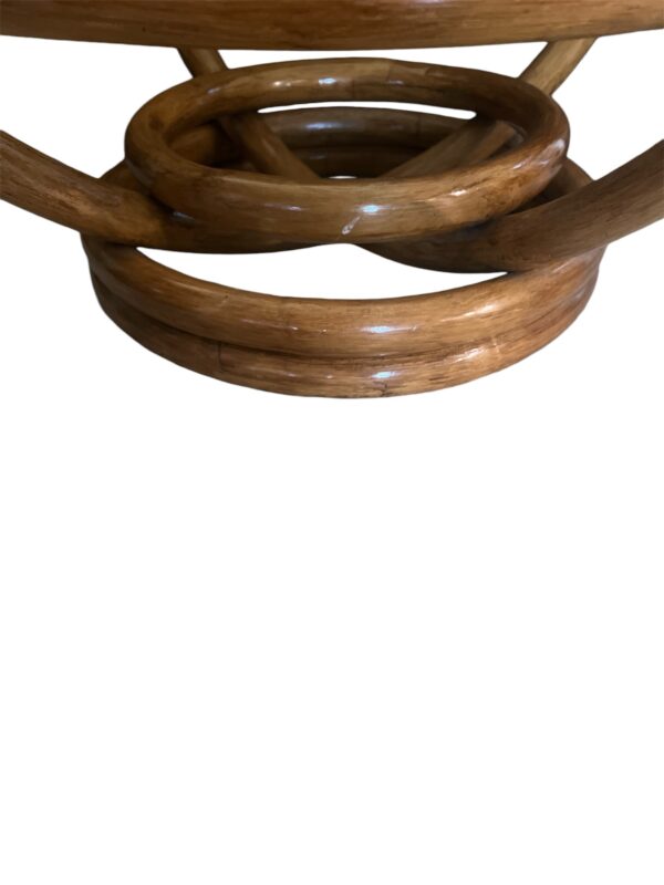 Paul Frankl Style Rattan Coffee Table - Image 8
