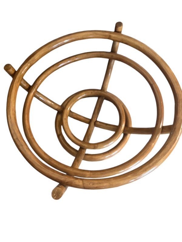 Paul Frankl Style Rattan Coffee Table - Image 7