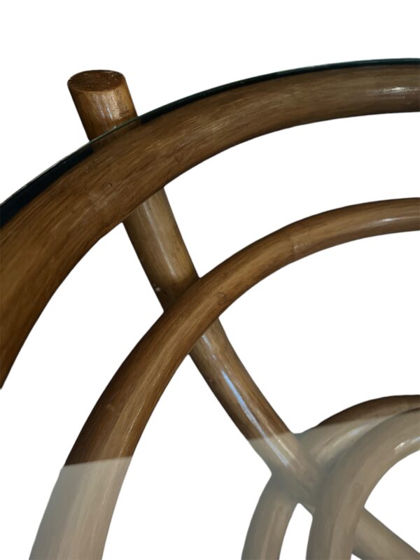 Paul Frankl Style Rattan Coffee Table - Image 3