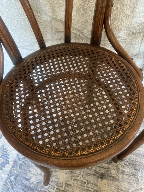 Vintage Bentwood Cane Bistro Chairs/ Vintage Speakeasy Chairs / Thonet - Image 9