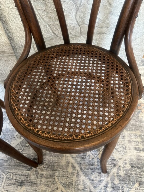 Vintage Bentwood Cane Bistro Chairs/ Vintage Speakeasy Chairs / Thonet - Image 8