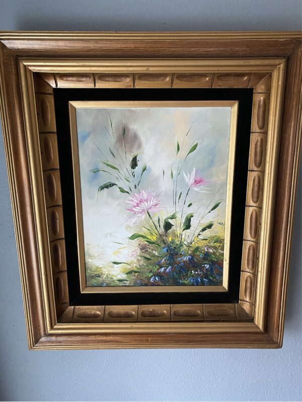 MCM S Colby Painting Original in Frame, Oil Impressionist Style, MCM Oil Art - Image 2