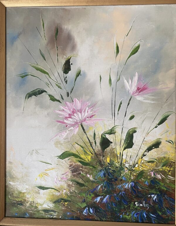 MCM S Colby Painting Original in Frame, Oil Impressionist Style, MCM Oil Art - Image 3
