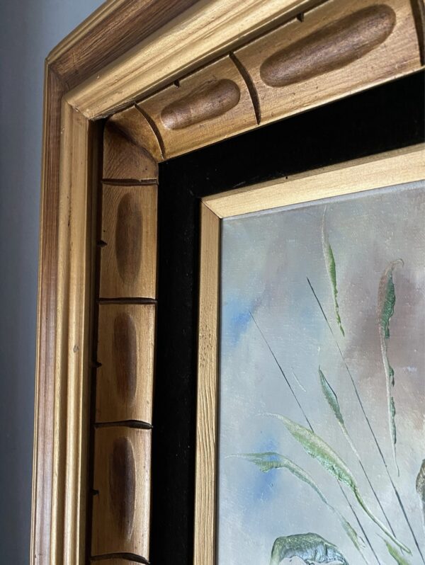 MCM S Colby Painting Original in Frame, Oil Impressionist Style, MCM Oil Art - Image 7