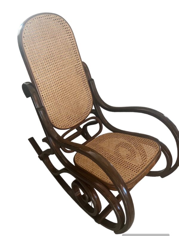 Vintage Bentwood Rocker/ Classic Thonet Style Bentwood Rocker / Bohemian Rocking