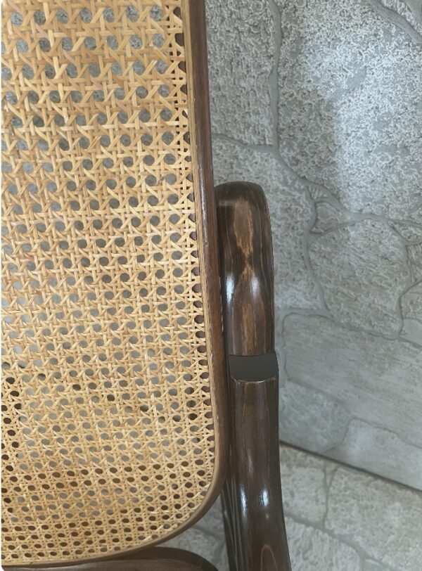 Vintage Bentwood Rocker/ Classic Thonet Style Bentwood Rocker / Bohemian Rocking - Image 5