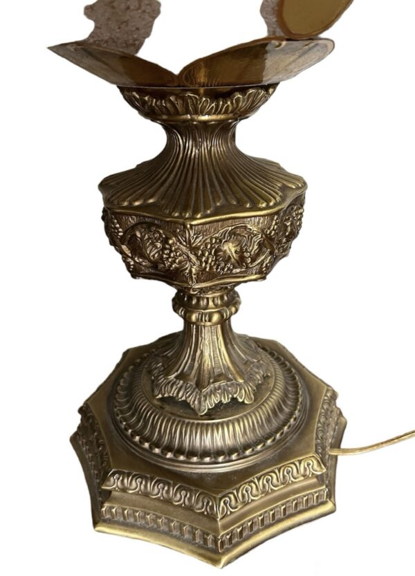 Hollywood Regency Gold Tassle Rope Table, Gilt Italian X Frame - Image 8